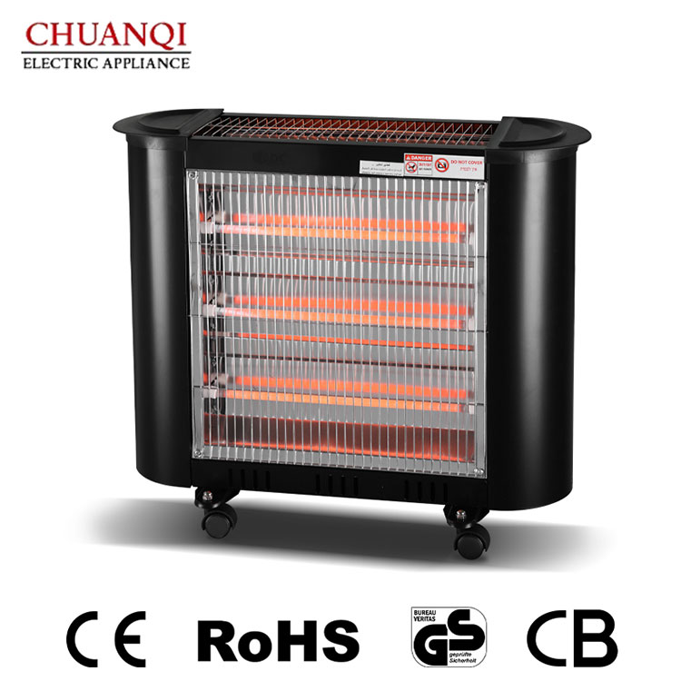 Hidden Switch ဖြင့် 2000W 4 Tubes Quartz အပူပေးစက်ကို စံပြဆောင်းရာသီ အပူပေး ဖြေရှင်းနည်းကို အဘယ်အရာက ပြုလုပ်သနည်း။